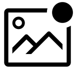 Image Outline Badged SVG Icon